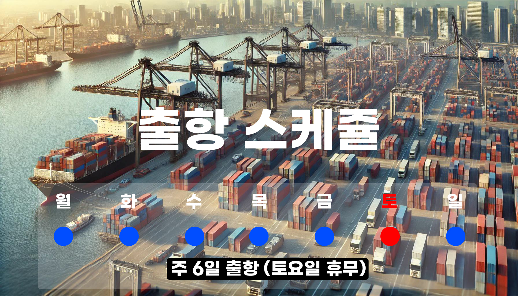 출항 스케줄